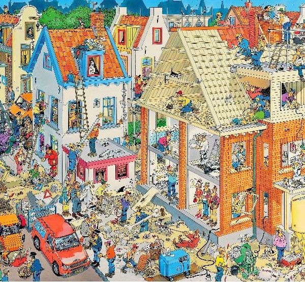 JVH FUNNY WORLD - BUILDING SITE 1000 PIECE HOLDSON PUZZLE