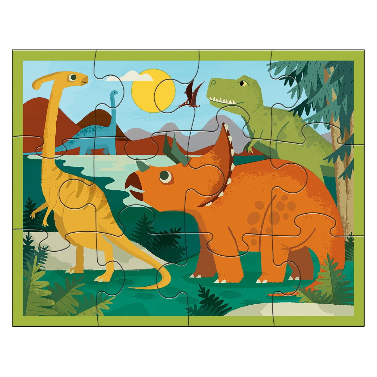 Pouch Puzzle Dinosaur Park 12 Piece Pouch Puzzle