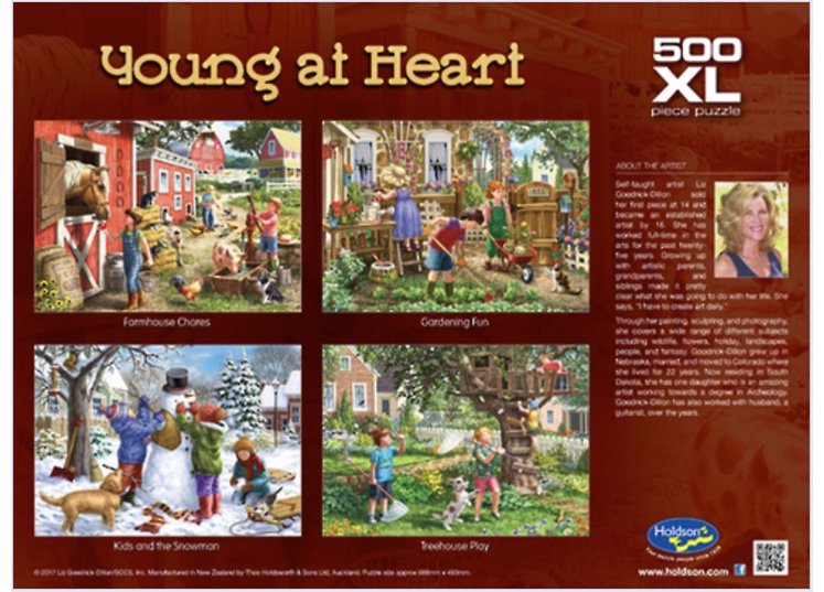 Young at Heart Farmhouse Chores 500 XL Piece Puzzle