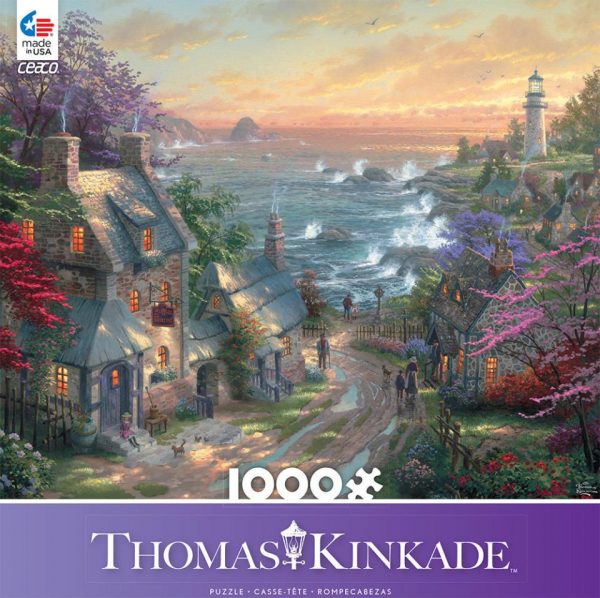 Thomas Kinkade - The Village Lighthouse 1000 Piece Ceaco Puzzle