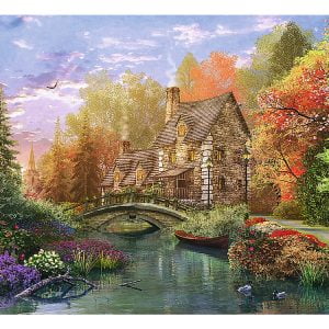 Cottage by the Lake 1500 Piece Trefl Puzzle