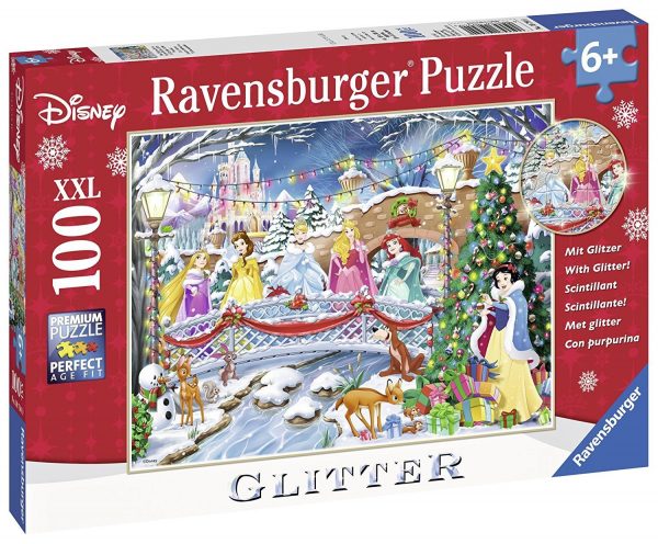Disney Princess Christmas Glitter 100 Piece - Ravenburger