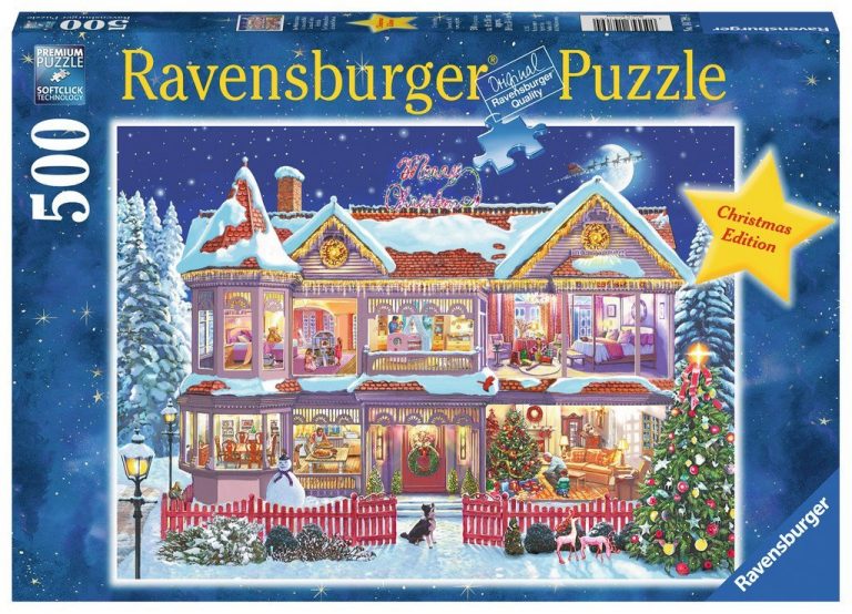 THE CHRISTMAS HOUSE RAVENSBURGER 500 PIECE PUZZLE