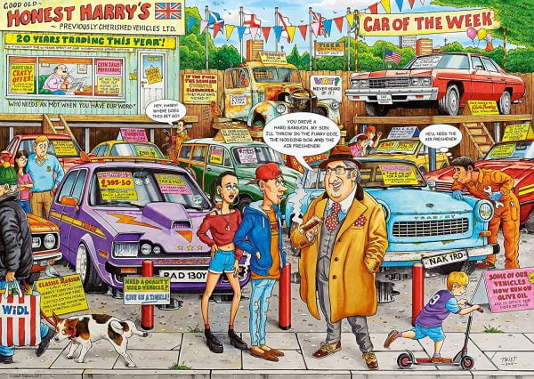 Best of British No 18 - Used car Lot 1000 Piece Puzzle
