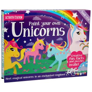 PAINT YOUR OWN UNICORNS ACTIVITY STATION - BOOK + KIT