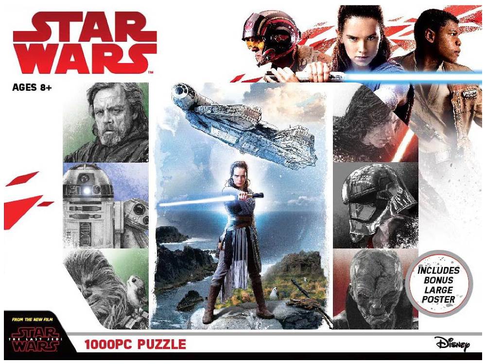 Star Wars Episode 8, 1000 Piece Jigsaw Puzzle Made by Ravensburge