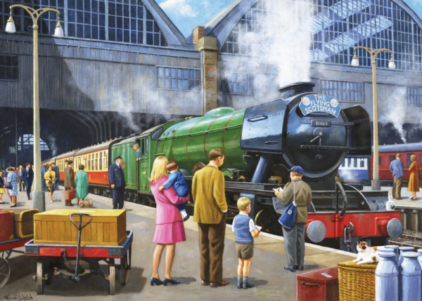 The Flying Scotsman at Kings Cross 1000 Piece Puzzle