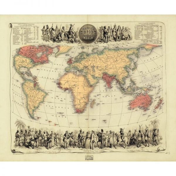 19th Century British Empire Map 1000 Piece