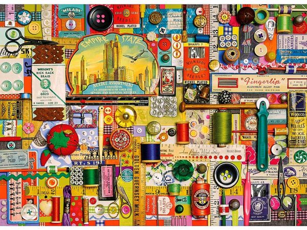 Sewing Notions 1000 Piece Puzzle - Cobble HIll
