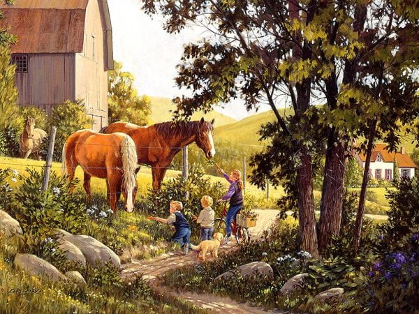 Summer Horses 500 Piece Puzzle by Cobble Hill