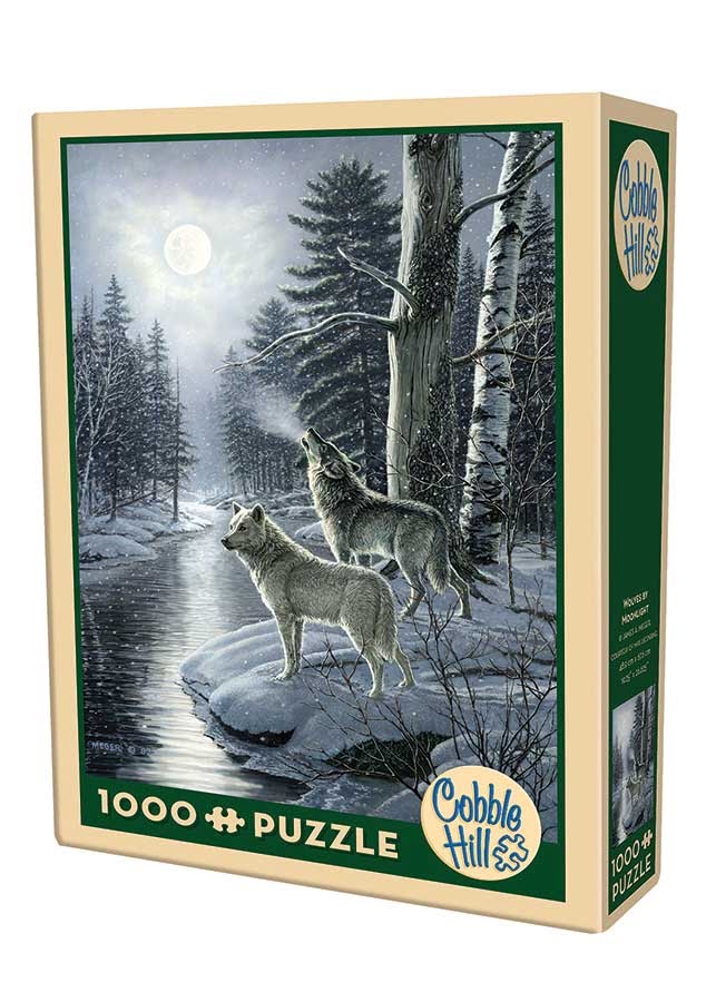 Wolves by Moonlight 1000 Piece Puzzle - Cobble Hill 1