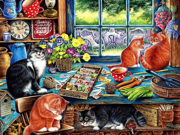 Cats Retreat 275 Large Piece Puzzle by Cobble Hill