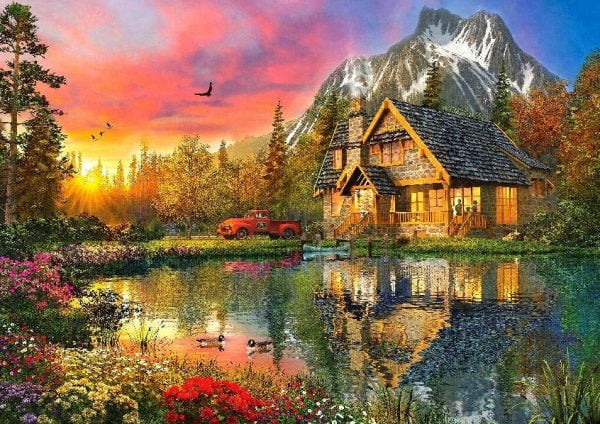 Picture Perfect 4 - Sunset Cabin 1000 Piece Puzzle