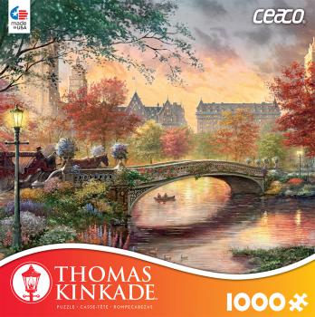Jigsaw Puzzles 1000 Pieces "Autumn in New York" Thomas Kinkade 