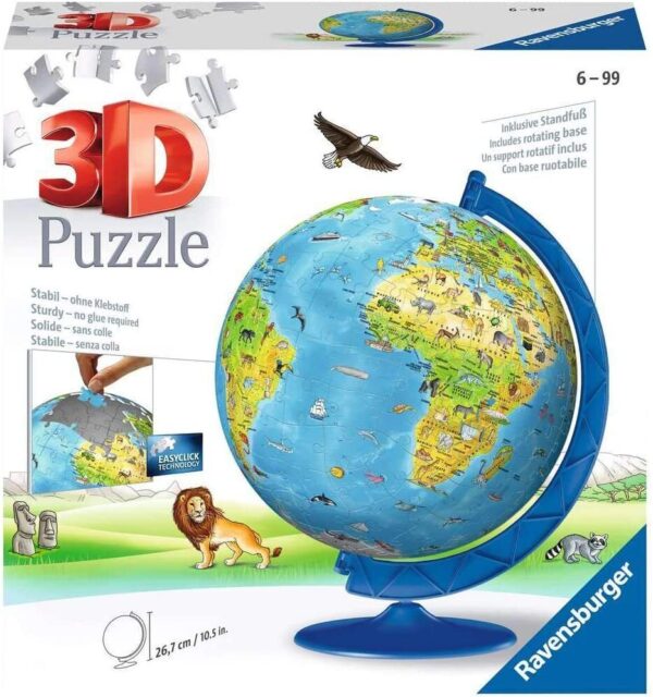 Ravensburger - Childrens Globe 3D Puzzleball 180 Piece