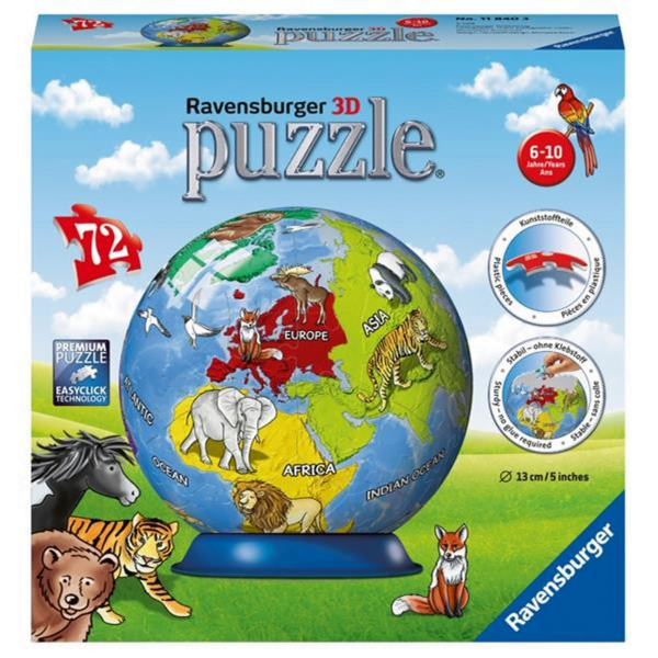 Children's Globe 72 Piece 3d Puzzleball - Ravensburger