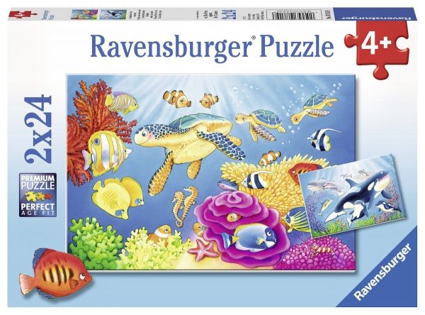 Colourful Underwater World 2 x 24 Piece Ravensburger Puzzle