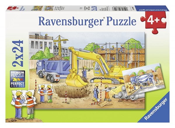Construction Site 2 x 24 Piece Puzzle