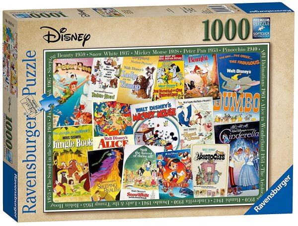 Disney Vintage Movie Posters 1000 Piece Jigsaw Puzzle