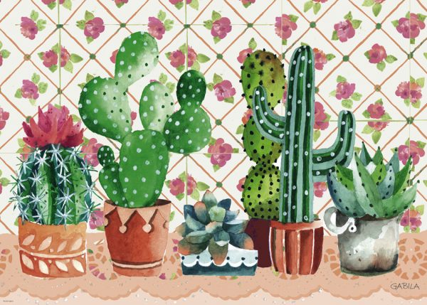 Lovely Times - Cactus Family 1000 Piece Heye Puzzle