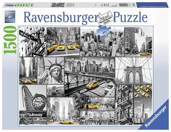 New York Cabs 1500 Piece Puzzle - Ravensburger