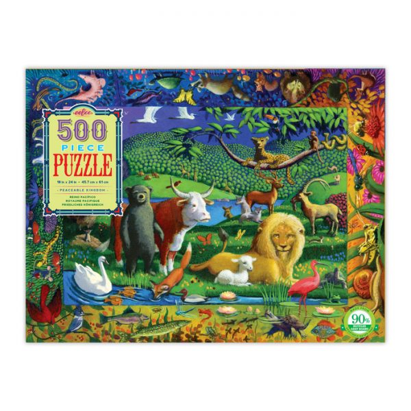 Peaceable Kingdom 500 Piece Puzzle - eeBoo