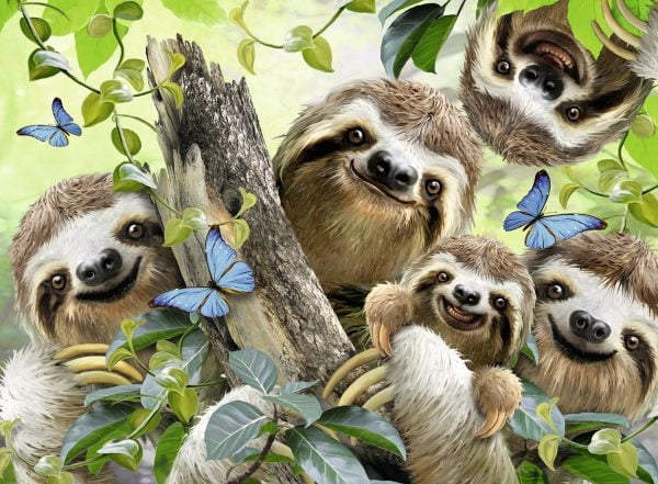 Sloth Selfie 500 Piece Puzzle - Ravensburger