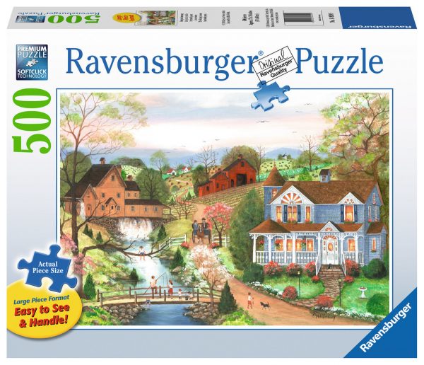 The Fishing Lesson 500 Large Piece Format - Ravensburger