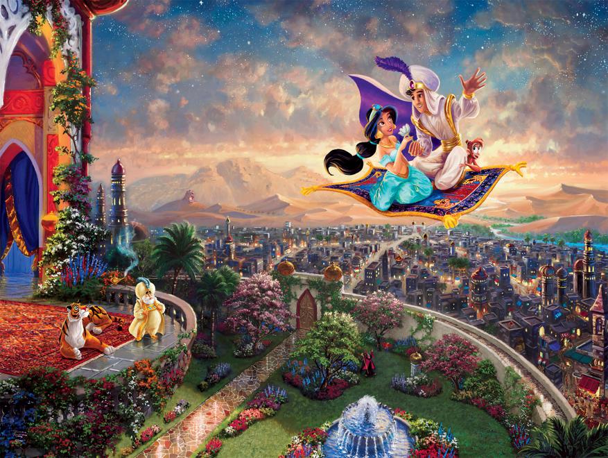 Thomas Kinkade Disney - Aladdin - 300 Large Piece Puzzle