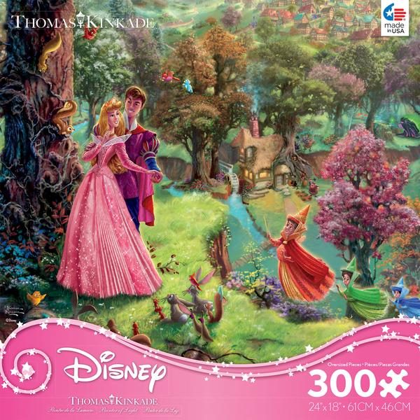 Thomas Kinkade Disney Princess - Sleeping Beauty - 300 Oversized Piece Puzzle