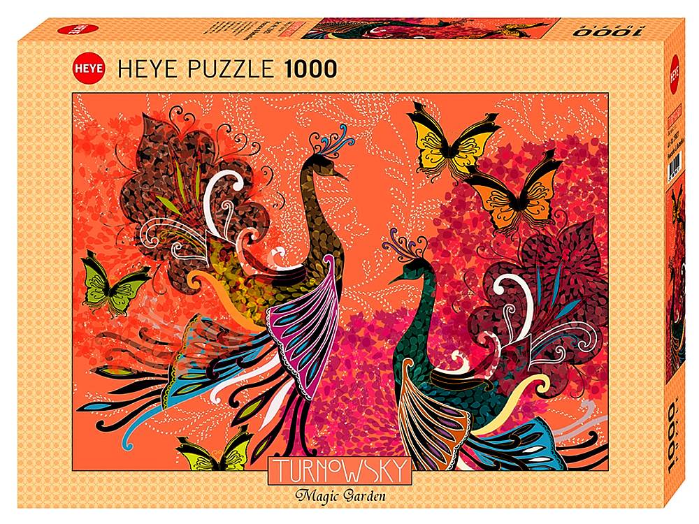 Turnowsky - Peacocks & Butterflies 1000 Piece Puzzle