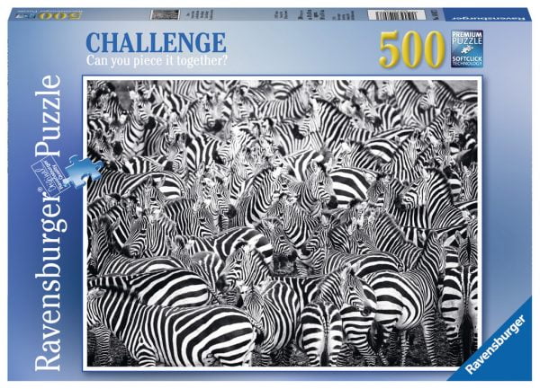 Zebra Challenge 500 Piece Puzzle - Ravensburger