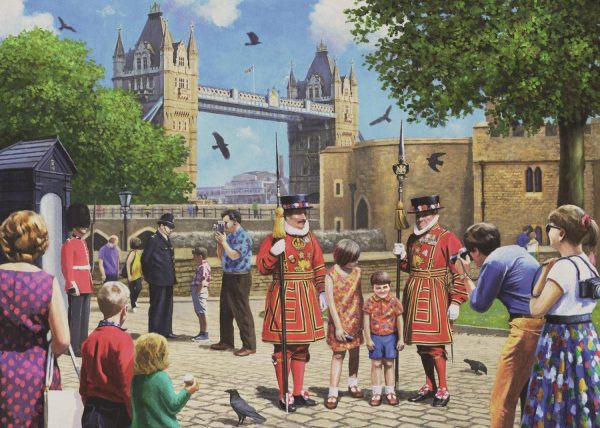 Beefeaters at the Tower 1000 Piece Jigsaw Puzzle