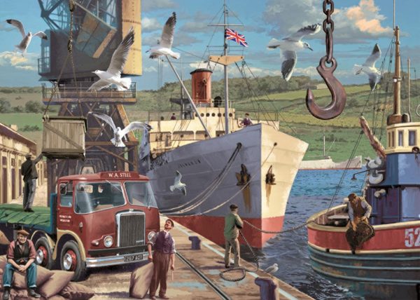 Down at the Docks 1000 Piece Jigsaw Puzzle
