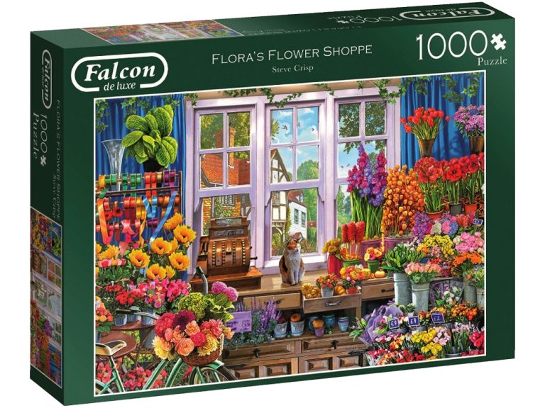 FLORA'S FLOWER SHOP 1000 PIECE JIGSAW PUZZLE - FALCON de luxe