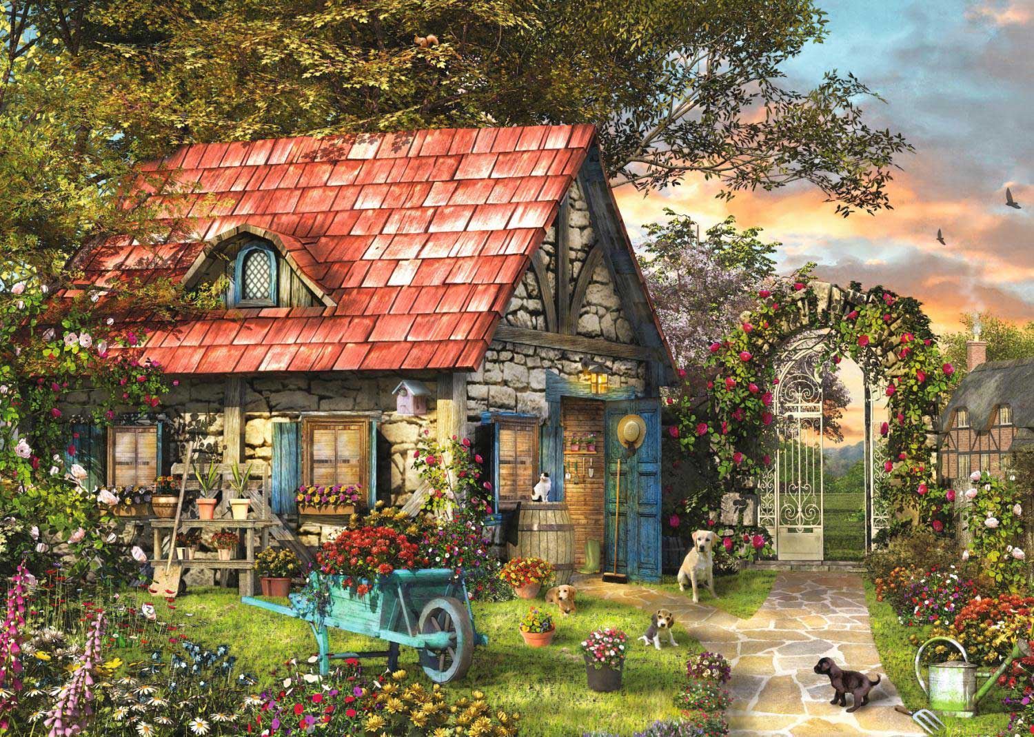garden shed extra large piece jigsaw puzzle jum18529