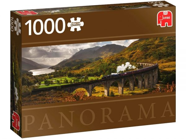 Glenfinnan Railway 1000 Piece Panoramic Puzzle by Jumbo