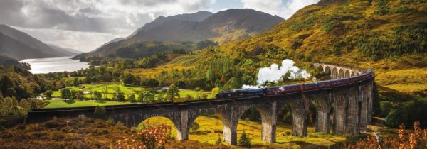 Glenfinnan Railway 1000 Piece Panoramic Puzzle by Jumbo