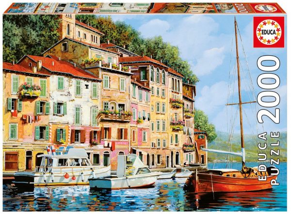 La barca Rossa Alla Calata Guido Borelli 2000 Piece Puzzle