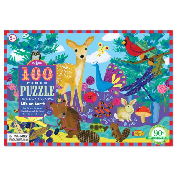 Life on Earth 100 Piece Jigsaw Puzzle - eeBoo