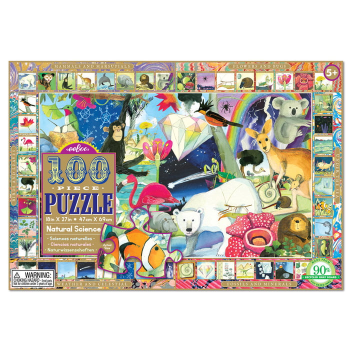 eeBoo - Natural Science 100 Piece Jigsaw Puzzle *** PUZZLE PALACE AUSTRALIA