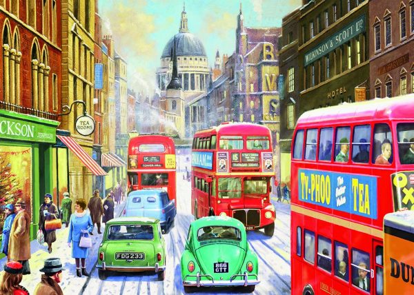 Snow in London City 1000 Piece Jigsaw Puzzle