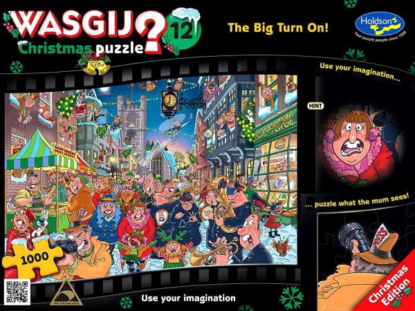 Wasgij Christmas 12 - TGhe Big turn On 1000 Piece Jigsaw Puzzle