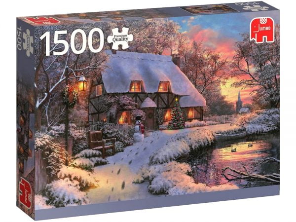 Winter Cottage 1500 Piece Jigsaw Puzzle