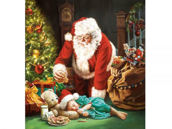A Cookie for Santa 1000 Piece Jigsaw Puzzle