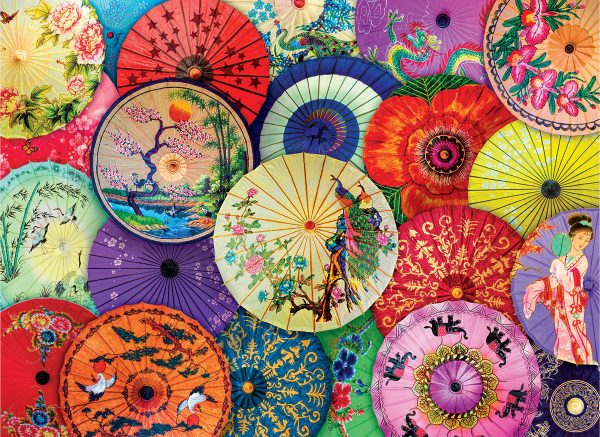 Asian Oil-Paper Umbrellas 1000 Piece Jigsaw Puzzle