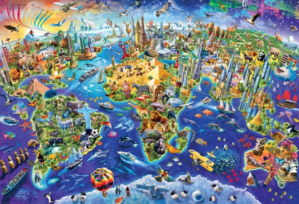 Crazy World 2000 Piece Jigsaw Puzzle - Eurographics