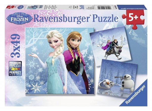 Disney Frozen - Winter Adventures 3 x 49 Piece Puzzle