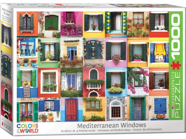 Mediterranean Windows 1000 Piece Puzzle - Eurographics