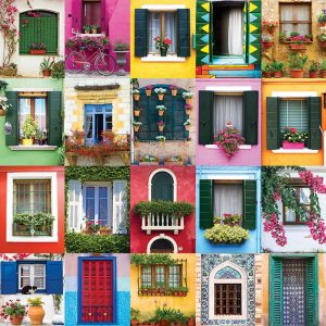Mediterranean Windows 1000 Piece Puzzle - Eurographics